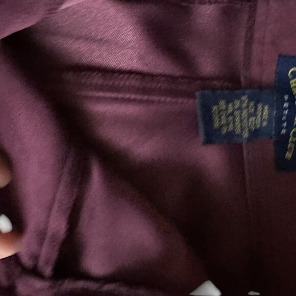 Charter Club Petite 12P Burgundy Pants 97% Polyester 3% Spandex Dry Clean Only - Picture 11 of 14
